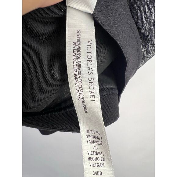 Victoria’s Secret VSX Sport Bra 34DD Gray Crossback Padded Wireless Bra - Picture 10 of 10
